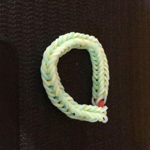 Lemon lime rubber band bracelet